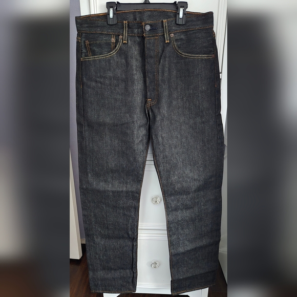 Levi's Men's Black 501 Shrink to Fit Straight Jeans Size 32 x 32